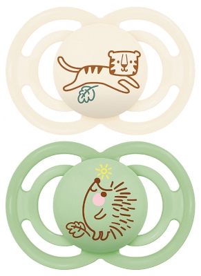 MAM 2 Lollipops Animali Perfetti dai 6 Mesi in su - Modello: Tigre e riccio