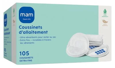 MAM Coussinets d'Allaitement Extra-Fins 105 Coussinets
