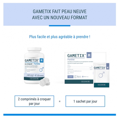 Densmore Gametix M Fertilité 60 Comprimés à Croquer