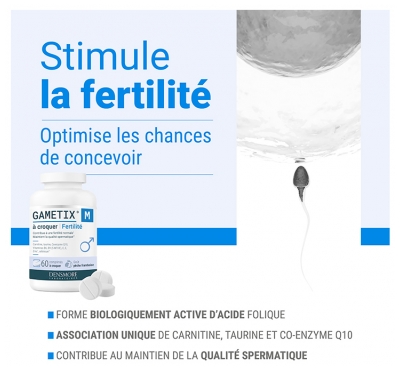 Densmore Gametix M Fertilité 60 Comprimés à Croquer