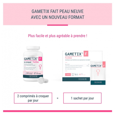 Densmore Gametix F Fertilité 60 Comprimés à Croquer