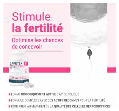 Densmore Gametix F Fertilité 60 Comprimés à Croquer
