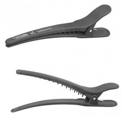 Centaure Platte afdeelclips zwart x 6