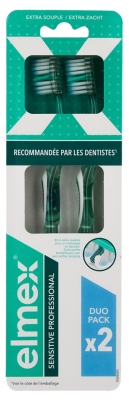 Elmex Sensitive Extra Weiche Zahnbürsten 2er-Pack - Farbe: Grün/Grün