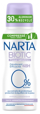 Narta Biotic Déodorant 48H Peaux Sensibles 100 ml