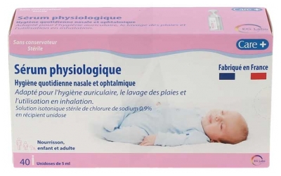 Care+ Sérum Physiologique 40 Unidoses of 5 ml