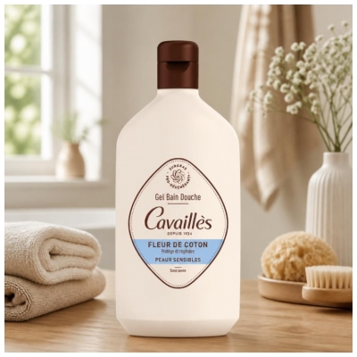 Cavaillès Dušas želeja jutīgai ādai Kokvilnas zieds 400 ml