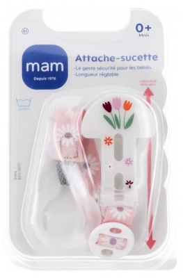 MAM Universālais Knupīšu Turētājs Visām Vecuma Grupām - Modelis: Ziedi