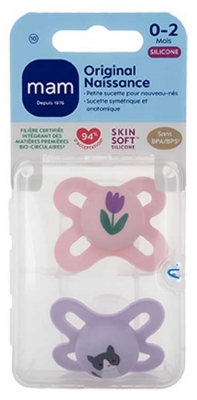 MAM 2 Dudici Original Za novorojenčke 0-2 meseca - Model: Cvet in ma?ka