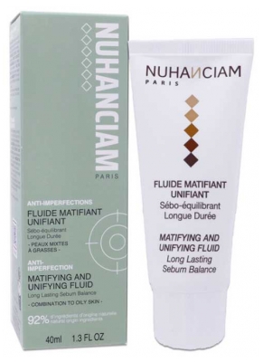 Nuhanciam Fluido Matificante Unificante Anti-Imperfeições 40 ml