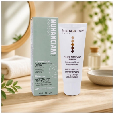 Nuhanciam Matirajoči Enakomerno Tonirajoči Fluid Proti Nepopravljivostim 40 ml