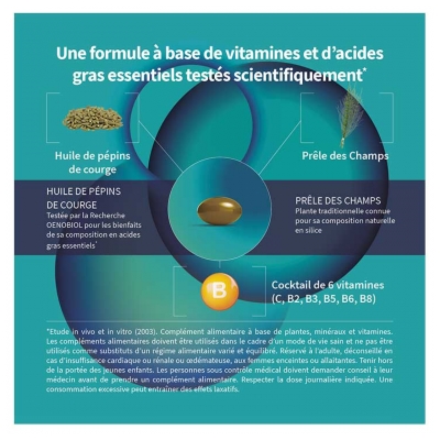 Oenobiol Hair Expert Chute de Cheveux 2 Mois + 1 Mois Offert