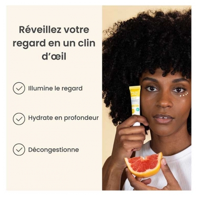 Pulpe de Vie Éclat Gel Crème Regard Défatiguant au Pamplemousse Bio 15 ml