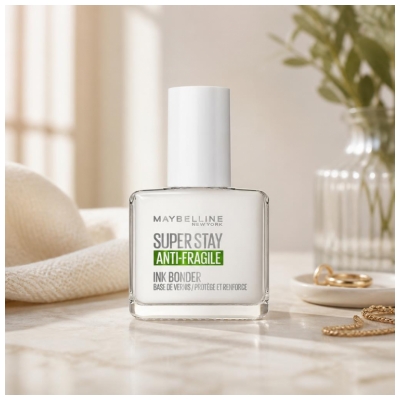 Bază de lac de unghii Maybelline New York Superstay Anti-Fragil 12 ml