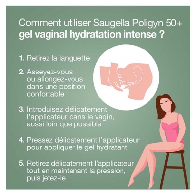 Saugella Poligyn 50+ Hydratation Intense Gel Vaginal 7 Unidoses