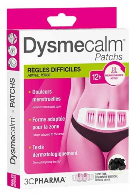 3C Pharma Dysmecalm Patchs Règles Difficiles 3 Patchs