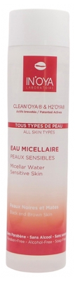 Apa Micelară In'Oya Clean'Oya & H2'Oya pentru Piele Sensibilă, Neagră și Mată 200 ml