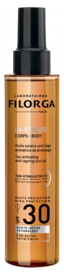 Filorga UV-BRONZE Corps Huile Solaire Anti-Âge Activatrice de Bronzage SPF30 150 ml