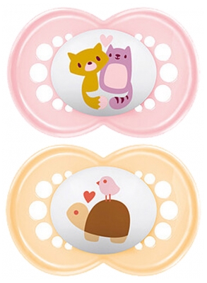 MAM 2 Soothers Original Classic 18 Months and up - Model: Cats and Turtle