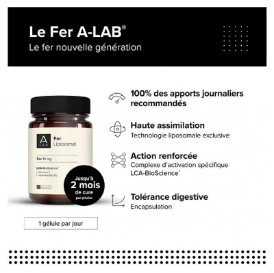A-Lab Fer Liposomal 60 Gélules