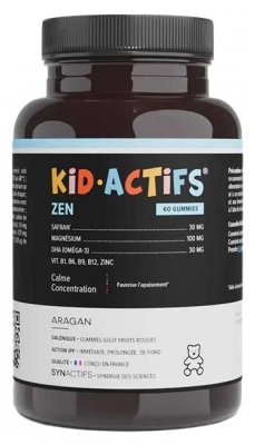 Aragan Synactifs KidActifs Zen 60 Gummies