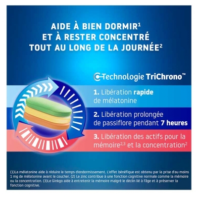 Valdispert Sommeil & Concentration 24 Comprimés Triple Couche