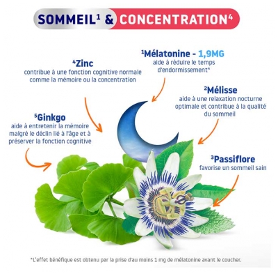 Valdispert Sommeil & Concentration 24 Comprimés Triple Couche