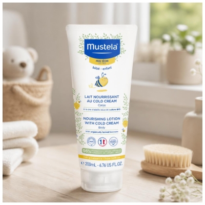 Mustela Nährende Milch mit Kalter Sahne und Bienenwachs 200 ml