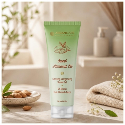 Arganicare gel za prhanje s sladkim mandljevim oljem 250 ml