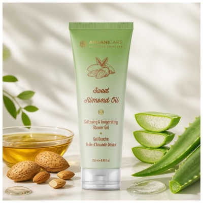 Arganicare Sød Mandelolie Showergel 250 ml