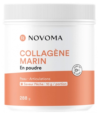 Novoma Collagène Marin en Poudre 288 g - Goût : Pêche