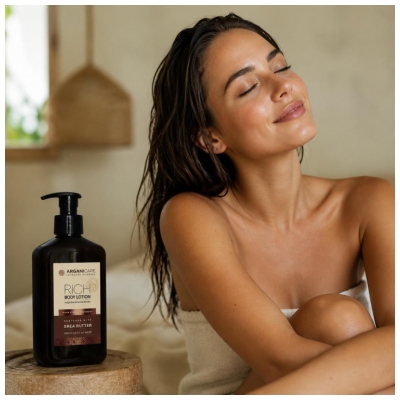 Arganicare Rich Lotion Corps Beurre de Karité 400 ml