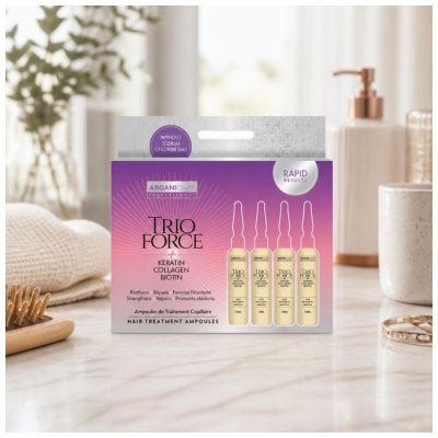 Arganicare Trio Force Haarbehandlungsampulle 4 Ampullen