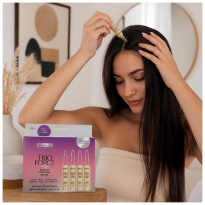 Arganicare Trio Force Haarbehandlungsampulle 4 Ampullen