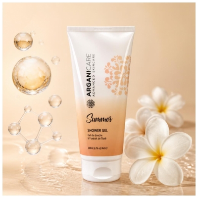 Arganicare Gel de Banho de Verão com Extrato de Tiaré 200 ml