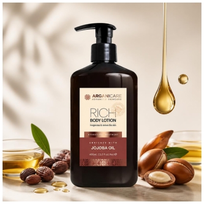 Arganicare Rich Body Lotion med Jojobaolie 400 ml