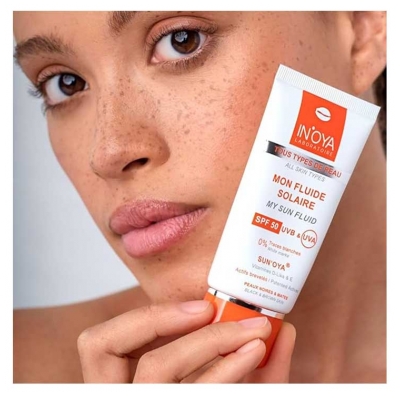 In'Oya Fluido Solar Sun'Oya Para Pieles Negras y Oscuras SPF50 50 ml