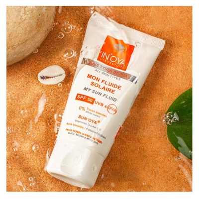 In'Oya Fluido Solar Sun'Oya Para Pieles Negras y Oscuras SPF50 50 ml