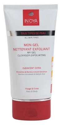 In'Oya Clean'Oya Extra Mon Gel Nettoyant Exfoliant Visage et Corps Tous Types de Peaux 150 ml