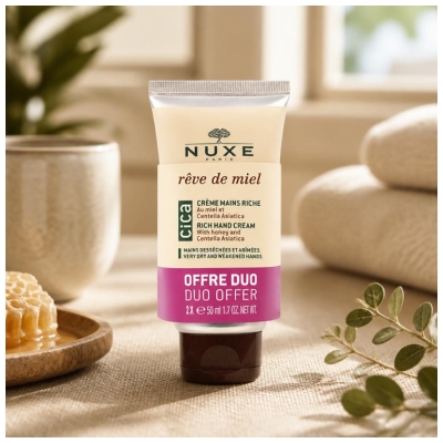 Nuxe Rêve de Miel Cica Crème Mains Riche Lot de 2 x 50 ml