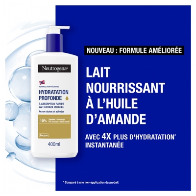 Neutrogena Hydratation Profonde Lait Enrichi en Huile 400 ml