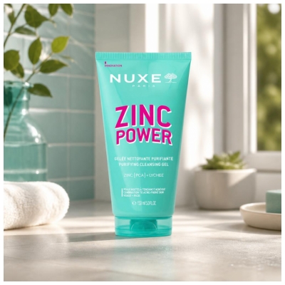 Nuxe Zinc Power Gelée Nettoyante Purifiante 150 ml