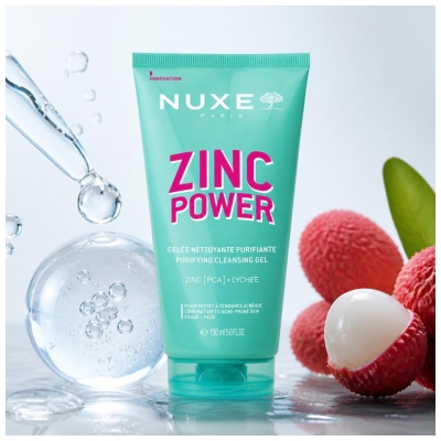 Nuxe Zinc Power Gelée Nettoyante Purifiante 150 ml