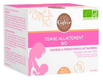 Melocotón Albaricoque Té de Hierbas Para la Lactancia 20 Bolsitas