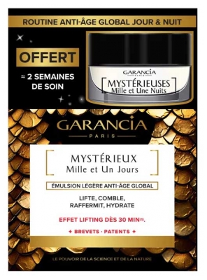 Garancia Mysteriöse Tausendundein Tag Anti-Aging-Tagesemulsion 30 ml + Mystérieuse s Tausendundeine Nacht Anti-Aging-Nachtcreme 10 ml Geschenkt