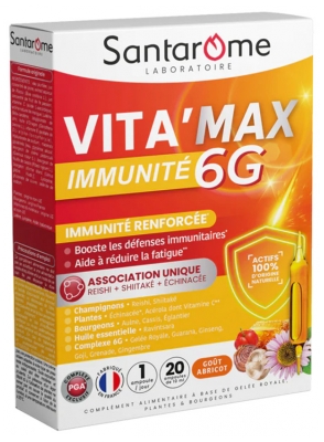 Santarome Vita'Max Immunité 6G 20 Ampoules