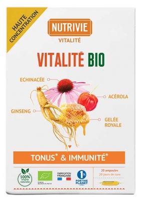 Nutrivie Complex Vitalitate Bio 20 Fiole