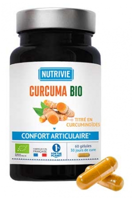 Nutrivie Organic Turmeric and Organic Pepper 60 Capsules