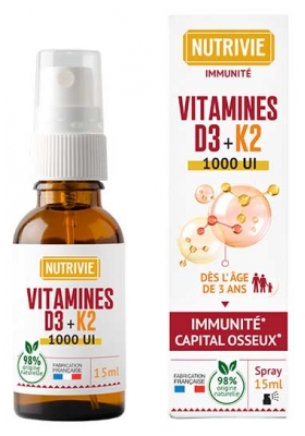 Nutrivie Vitamin D3 + K2 Spray 15 ml