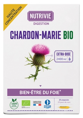 Nutrivie Organic Milk Thistle 20 Ampoules